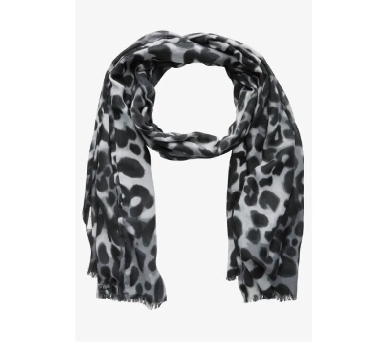 Street One Leo Printed Longscarf Metallic Grey