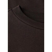 Street One Basic Shirt Puff Sleeve Deep Roast Brown