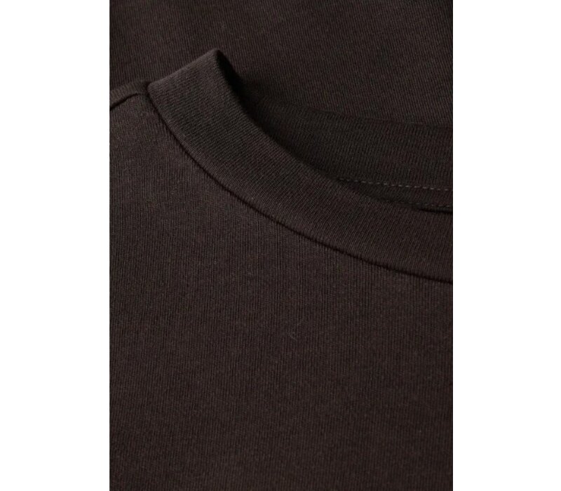 Street One Basic Shirt Puff Sleeve Deep Roast Brown