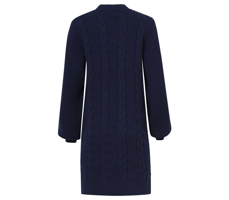 Smashed Lemon Knit Dress Navy
