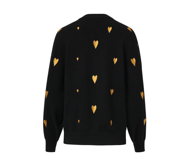 Smashed Lemon Knit Trui Black Gold
