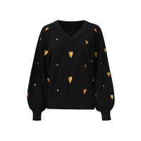 Smashed Lemon Knit Trui Black Gold