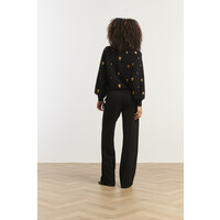 Smashed Lemon Knit Trui Black Gold