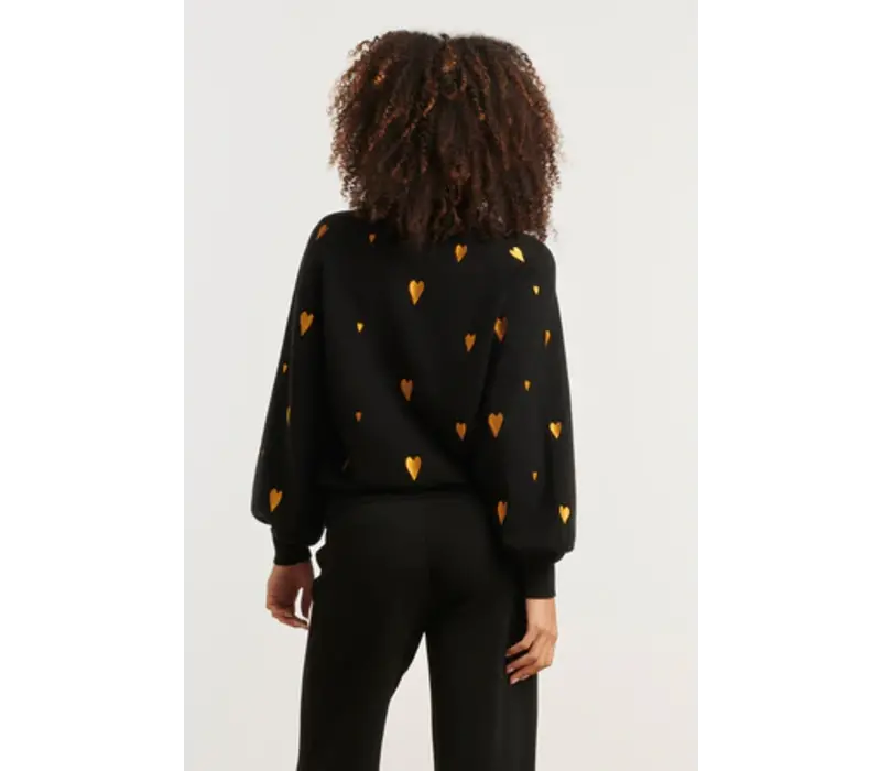 Smashed Lemon Knit Trui Black Gold