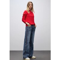 Street One Wide Leg High Waist Medium Blue Soft Washed