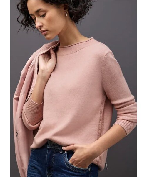 StreetOne Street One Rolled Edge Collar Sweater StreetOne Street One Rolled Edge Collar Sweater