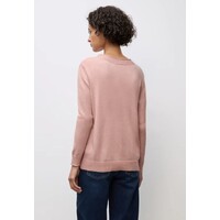 Street One Rolled Edge Collar Sweater Faded Rose Melange