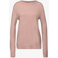 Street One Rolled Edge Collar Sweater Faded Rose Melange