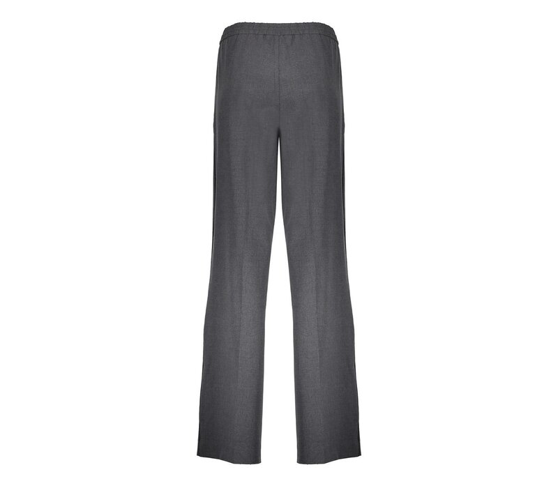 Geisha Pants Flair Piping Mid Grey Black