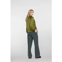 Geisha Pants Flair Piping Mid Grey Black