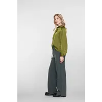 Geisha Pants Flair Piping Mid Grey Black