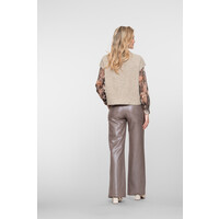 Geisha Pants Taupe Silver