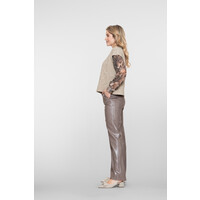 Geisha Pants Taupe Silver