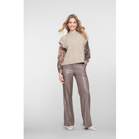 Geisha Pants Taupe Silver