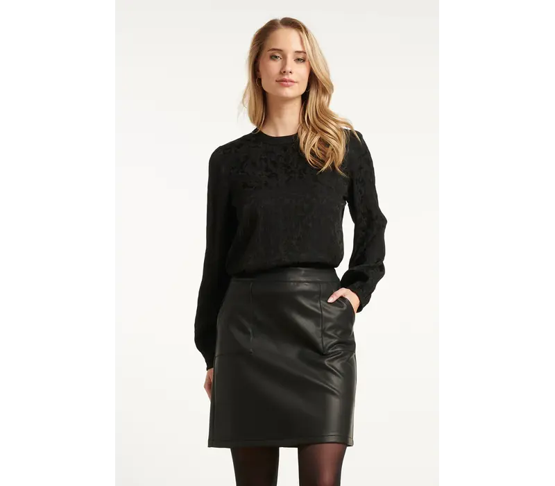 Smashed Lemon Blouse Black