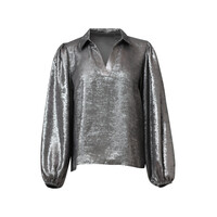 Smashed Lemon Blouse Silver Grey