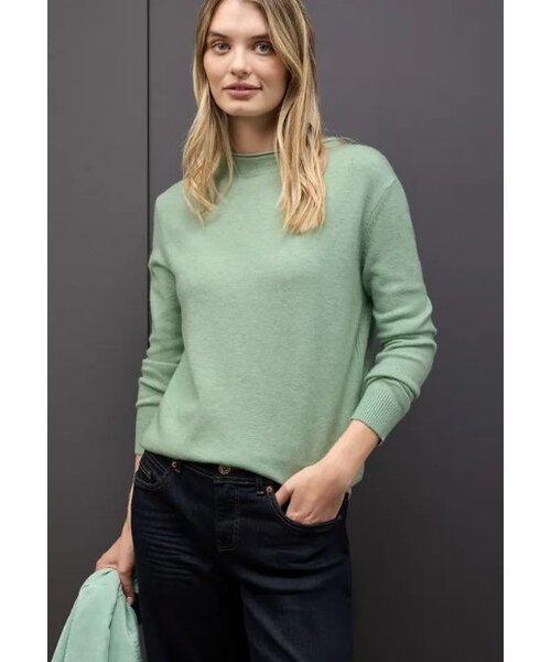 StreetOne Street One Rolled Edge Collar Sweater StreetOne Street One Rolled Edge Collar Sweater