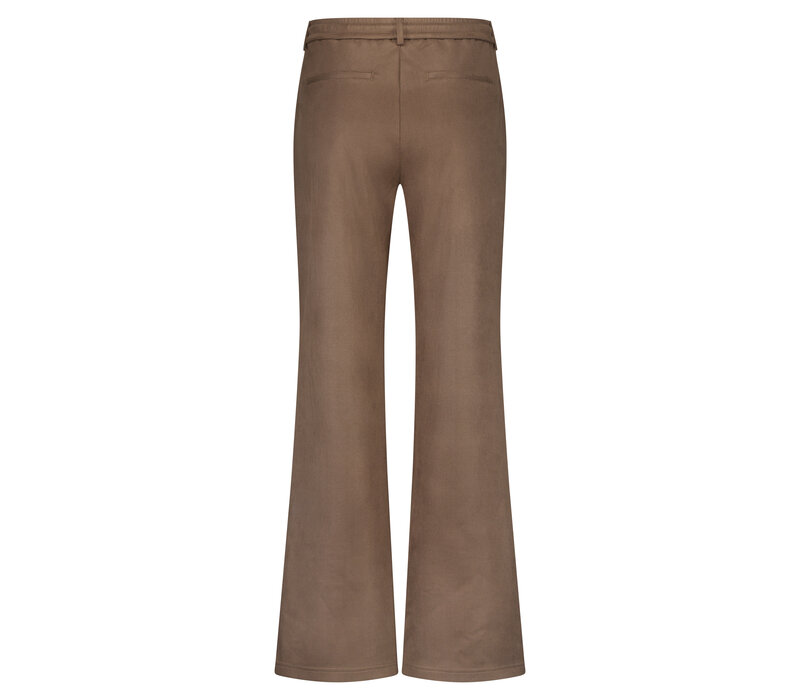 Red Button Colette 2 Tone Suedine Pants Mid Brown