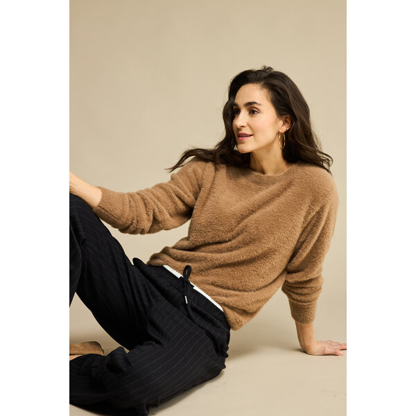 Red Button Fuzzy Puff Sleeve  Red Button Fuzzy Puff Sleeve