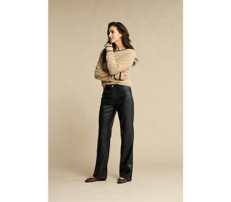 Red Button Colette Faux Leather Lengte 32 Black