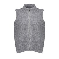 Geisha Pullover Sleeveless with Zipper Mid Grey