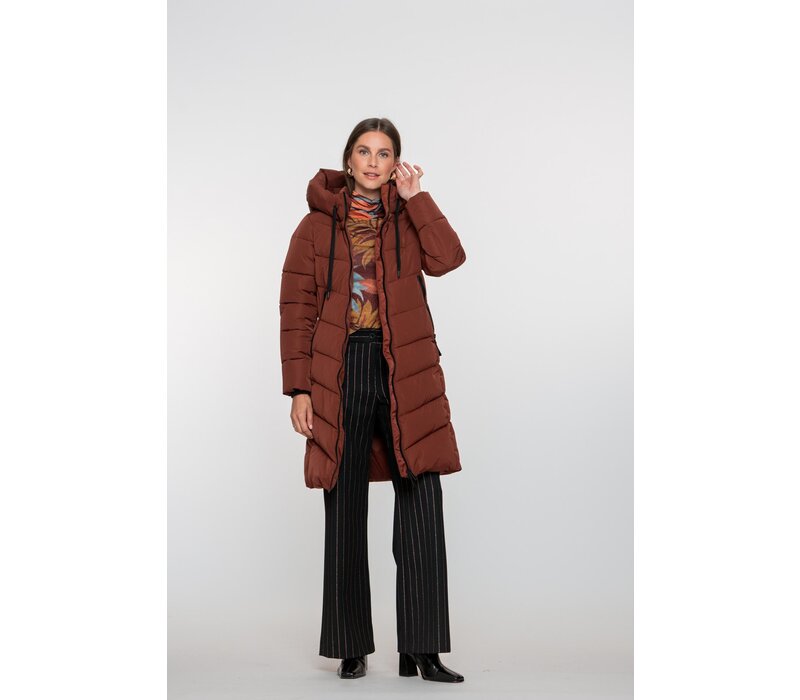 Geisha Jacket Mid Long Brick