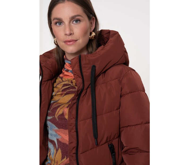 Geisha Jacket Mid Long Brick