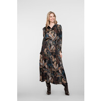 Geisha Top Satin Animal Black Sand Green Blue