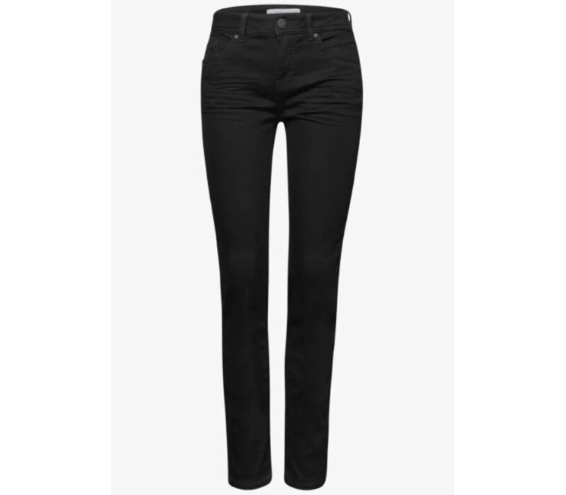 Street One Denim Jane Mid Waist Black Clean Washed