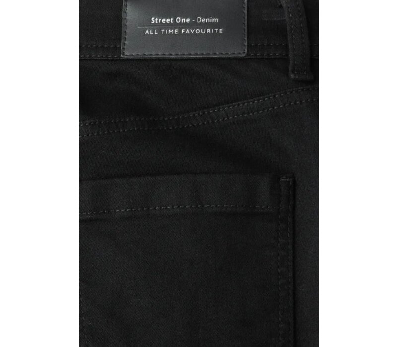 Street One Denim Jane Mid Waist Black Clean Washed