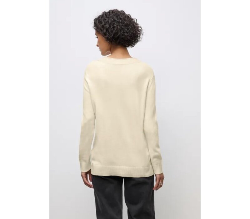 Street One Rolled Edge Collar Sweater Soft Beige