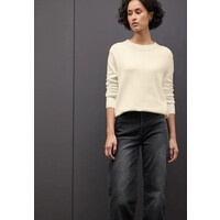 Street One Rolled Edge Collar Sweater Soft Beige
