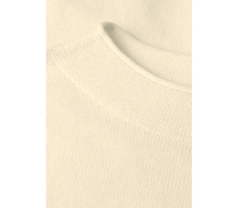 Street One Rolled Edge Collar Sweater Soft Beige