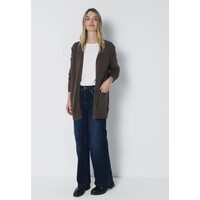 Street One Cosy Open Cardigan Dark Nomad Brown Melange