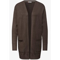 Street One Cosy Open Cardigan Dark Nomad Brown Melange