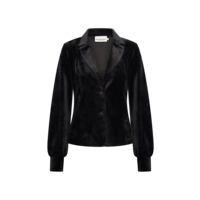 Helena Hart Blazer Lora Velour Zwart