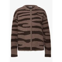 Street One Fluffy Cardigan Silk Brown