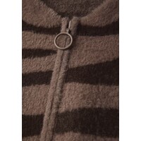 Street One Fluffy Cardigan Silk Brown