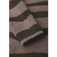 Street One Fluffy Jacquard Sweater Silk Brown