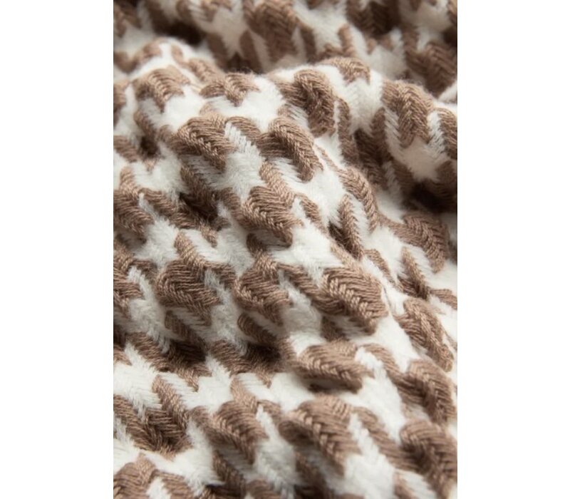 Street One Bubble Houndstooth Long Sjaal Rocky Brown
