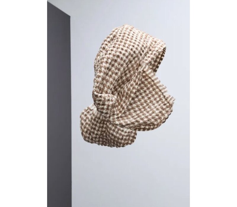 Street One Bubble Houndstooth Long Sjaal Rocky Brown