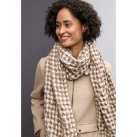 Street One Bubble Houndstooth Long Sjaal Rocky Brown