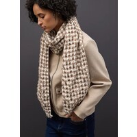 Street One Bubble Houndstooth Long Sjaal Rocky Brown