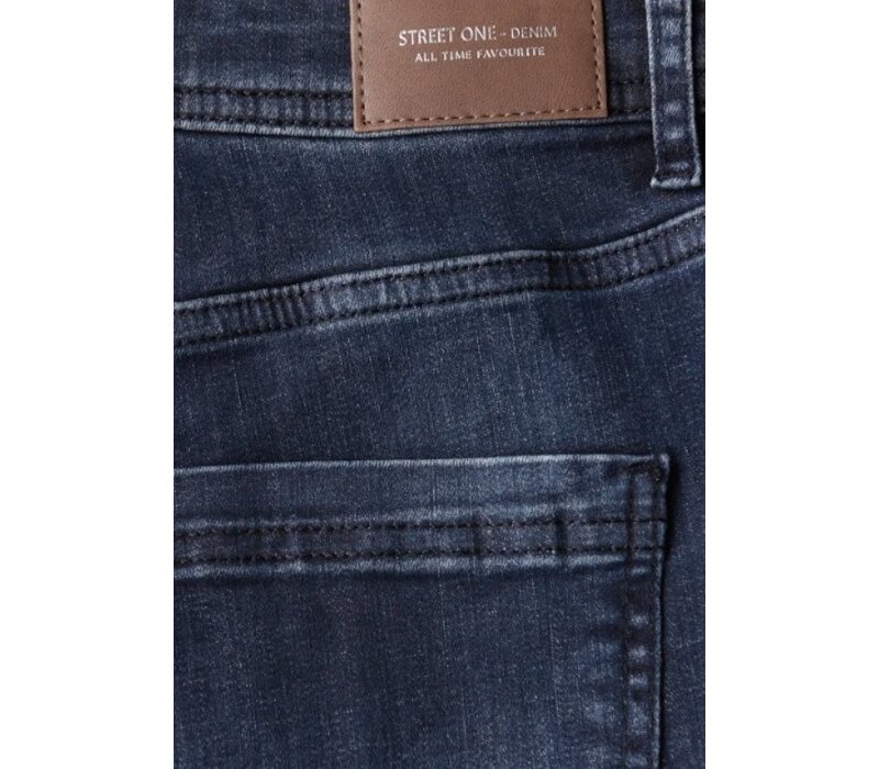 Street One Bootcut High Waist Blue Black Random Washed
