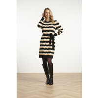 Smashed Lemon Knit Dress Black Sand