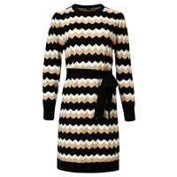 Smashed Lemon Knit Dress Black Sand
