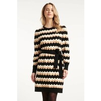 Smashed Lemon Knit Dress Black Sand