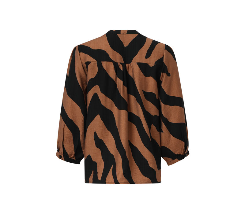 Smashed Lemon Blouse Brown Black