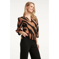 Smashed Lemon Blouse Brown Black