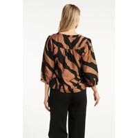 Smashed Lemon Blouse Brown Black